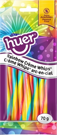 Huer 70g Rainbow Cream Whips 12/70g Sugg Ret $1.89