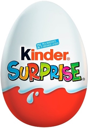 Kinder Egg Chocolate With Surprise 24/20g Sugg Ret $2.39
