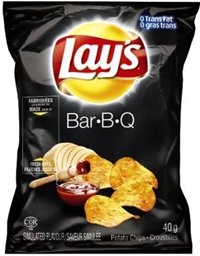 Lay's 40g BBQ Potato Chip 40's Sugg Ret $1.89***PRICE INCREASE***