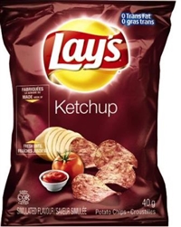 Lay's 40g Ketchup Potato Chip 40's Sugg Ret $1.89***PRICE INCREASE***