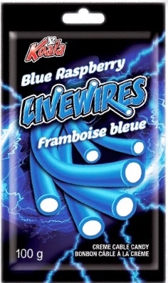 Livewires Blue Raspberry Cream Cables 18/100g Sugg Ret $2.19***ON SALE 2 FOR $4.00***