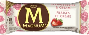Magnum Strawberries & Cream Ice Cream Bar 12/90ml Sugg Ret $5.49