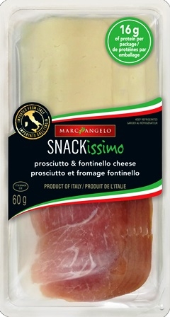 Marc Angelo Snackissimo Prosciutto & Fontinello Cheese 5/60g Sugg Ret $7.49