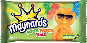 Maynards Sour Patch Kids 18/60g Sugg Ret $1.99