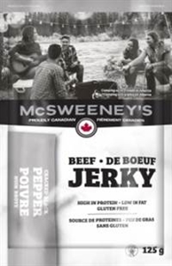 McSweeney's 125g Peppered Beef Jerky 10/ Sugg Ret $12.89