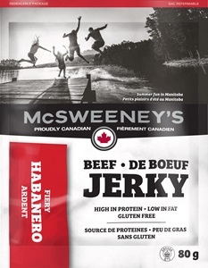 McSweeney's 80g Fiery Habanero Beef Jerky 10/ Sugg Ret 8.59