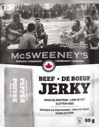 McSweeney's 80g Peppered Beef Jerky 10/ Sugg Ret $8.59