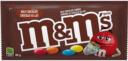 M&M's Milk Chocolate 24/48g Sugg Ret $2.29