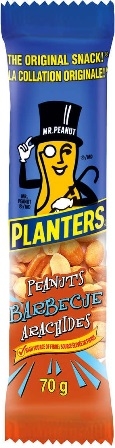 Planters 70g Tube BBQ Peanuts 12/70g Sugg Ret $1.79