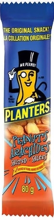 Planters 80g Tube Salted Peanuts 12/80g Sugg Ret $1.79