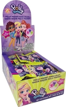 Polly Pocket-Ring-Pop 24/10g Sugg Ret $1.09