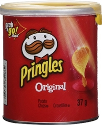 Pringles Mini Original Cans 12/37g Sugg Ret $2.09