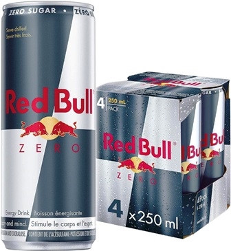 Red Bull 250 ml 4 Pack Zero 4/6/250ml Sugg Ret $3.79 ea or $14.99/4 Pack