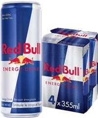 Red Bull 355 ml 4 Pack 6/4/355ml Sugg Ret $5.29 ea or $21.29/4 Pack