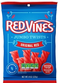 Red Vines Original Red Jumbo Licorice 9/227g Sugg Ret $4.59