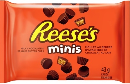 Reese Minis Peanut Butter Cups 24/43g Sugg Ret $2.29