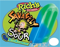 Rich's Sour Blue Raspberry Bar 24/74ml Sugg Ret $1.89