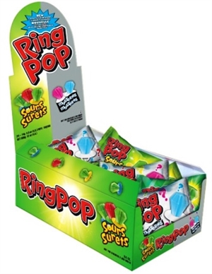 Ring Pop Sour Mystery 24/14g Sugg Ret $1.49