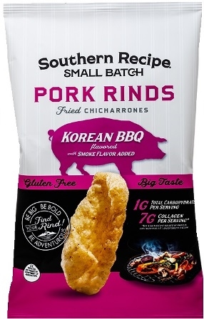 Southern Recipe Small Batch Kimichi Korean BBQ Pork Rinds 15/85g Sugg Ret $7.29