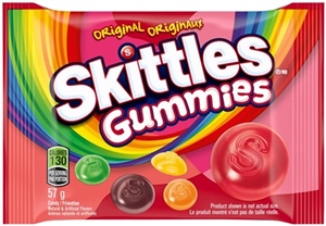 Skittles Bar Size Gummies Original Fruit 18/57g Sugg Ret $2.29
