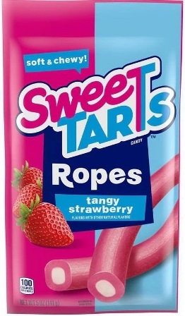 Sweetarts Ropes Tangy Strawberry Peg Top 12/141g Sugg Ret $4.29
