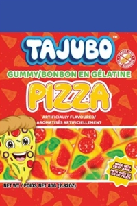 Tajubo Gummy Pizza Candy 12/80g Sugg ret $2.19
