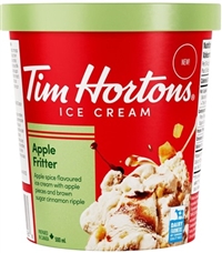 Tim Hortons Apple Fritter Ice Cream 8/500 ml Sugg Ret $7.89***ON SALE FOR  $6.39***