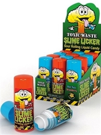 Toxic Waste Slime Licker Sour Rolling Candy 12/60g Sugg Ret $5.79