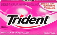 Trident Bubblegum SuperPak 14 pack Sugg Ret $2.49