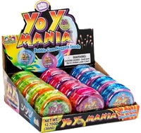 Yo-Yo Mania Bubble Gum Dispenser 12/30g Sugg Ret $2.69