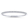 This one carat diamond tennis style bangle bracelet is pure radiance.