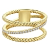 This 14k yellow gold ring features 0.24 carats of diamonds.