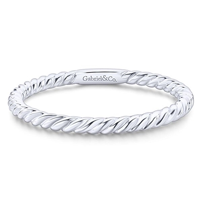 14K White Gold Stacking Ring. Simple and Elegant!