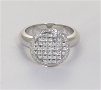 White Gold Diamond Ring, Blaze Cut