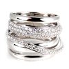 Fine Jewelry - Rings - 18 Karat White Gold Ring and Diamond Ring