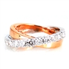 Fine Jewelry - Rings -18 Karat Rose Gold and Diamond Ring