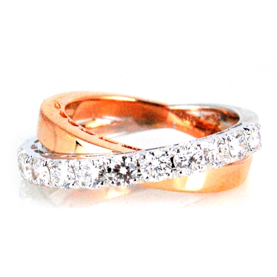Fine Jewelry - Rings -18 Karat Rose Gold and Diamond Ring