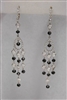 Fine Jewerly - Earrings - 18 Karat White Gold Black and White Diamond Earrings