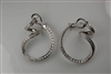 Estate Jewelry - Earrings - 18 Karat White Gold and Diamond Earrings