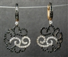 Fine Jewelry - Earrings - 18 Karat Rose Gold, Black and White Diamond Earrings