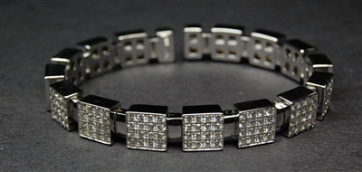 Fine Jewelry - Bracelets - 18 Karat White Gold Diamond Bangle Bracelet