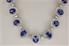 Fine Jewelry - Necklaces - 18 Karat White Gold, Diamond and Sapphire Necklace
