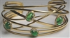 Fine Jewelry - Bracelets - 18 Karat Yellow Gold and Tsavorite Garnet Bracelet