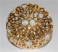 Fine Jewelry - Rings - 18 Karat Yellow Gold and Diamond Ring