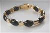 Fine Jewelry - Bracelets - 18 Karat Yellow Gold and Agate Bracelet