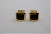 Fine Jewelry - Cufflinks - 18 Karat Yellow Gold and Onyx