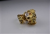 Estate Jewelry - Rings - 18 Karat Yellow Gold Leopard Ring