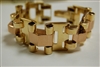 Estate Jewelry - Bracelets - 14 Karat Yellow and Rose Gold Bracelet