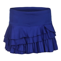 LUCKY IN LOVE TECHNICOLOR RALLY PLEAT SKIRT - SAPPHIRE