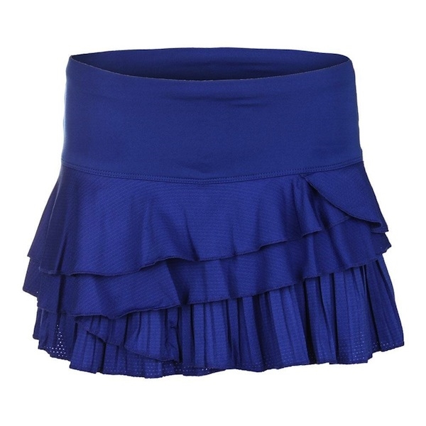 LUCKY IN LOVE TECHNICOLOR RALLY PLEAT SKIRT - SAPPHIRE